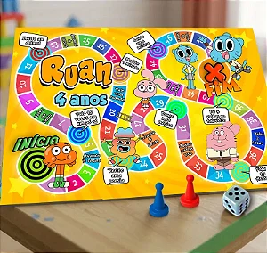 o Incrível Mundo de Gumball Tabuleiro