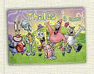 Quebra cabeça Bob Esponja