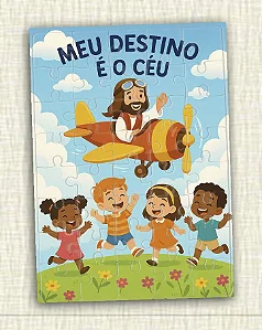 Quebra cabeça Jesus e as crianças