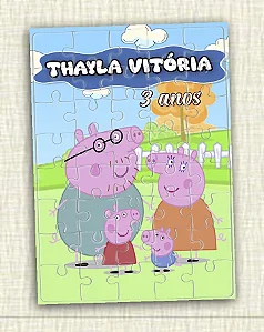 Quebra cabeça Família Pig