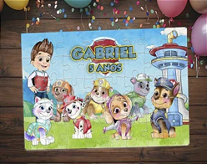 Quebra Cabeça Patrulha Canina Aquarela
