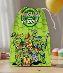 Sacola para Guloseimas Tartaruga Ninjas