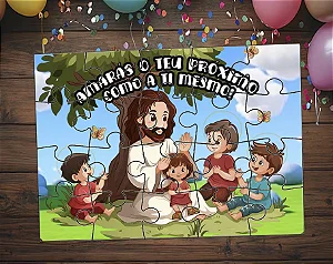 Quebra cabeça - Jesus Evangelização Infantil