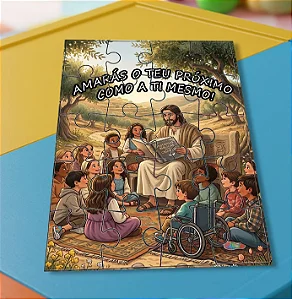 Quebra cabeça - Jesus - Evangelização Infantil