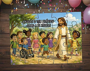 Quebra cabeça - Jesus Evangelização Infantil