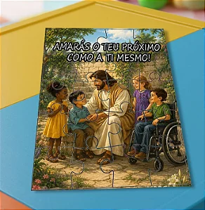 Quebra cabeça Jesus Evangelização Infantil