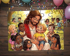 Quebra cabeça - Jesus Evangelização Infantil