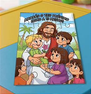 Quebra cabeça - Jesus - Evangelização Infantil -