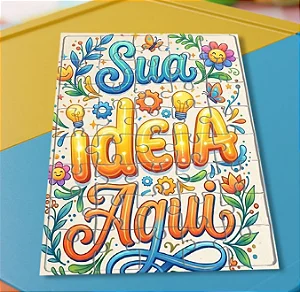 KIT 10 quebra Cabeça SUA IDEIA AQUI 40 peças