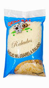 Mussarela Goiabal Ralada caixa com 6 pacotes 1kg R$ 41,00 uni
