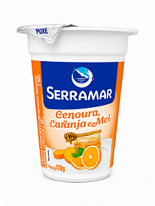 Yogurte Serramar cenoura laranja e mel 170g