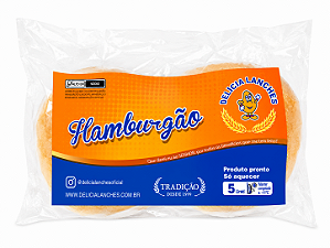 Hambúrgão Delicia com bacon assado 5 unidades por pacote (só aquecer)