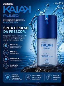 Desodorante Corporal Kaiak Pulso Masculino Natura 100ml