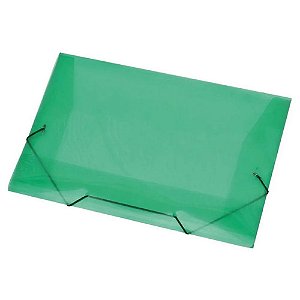 Pasta PP Com Elástico Mini Soft Verde Polibras