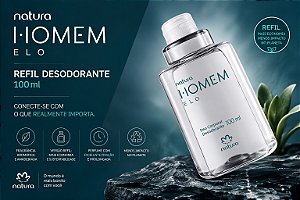 Refil Desodorante Colônia Masculino Natura Homem Elo 100ml