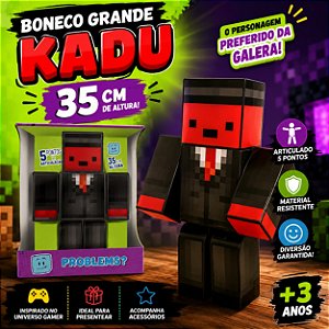Boneco Grande Kadu 35 cm Articulado com Acessórios - Algazarra Brinquedos