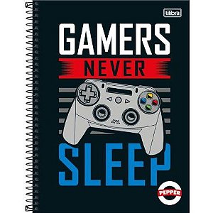 CADERNO 16 MATÉRIAS MASC PEPPER 256 FOLHAS TILIBRA