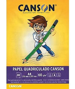 BLOCO QUADRICULADO INFANTIL A4 30FLS 60GM2