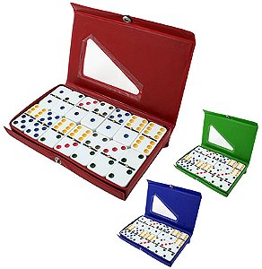DOMINO TIPOP OSSO 50X25X7MM PONTO COLORIDO