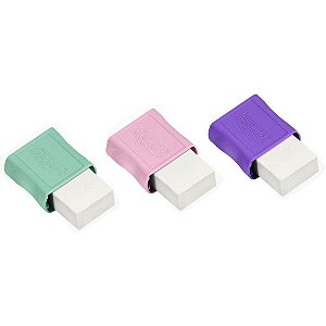 BORRACHA PEQUENA COM CAPA  PASTEL BRW
