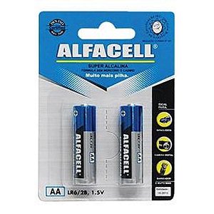 PILHA ALCALINA ALFACELL AA PAR