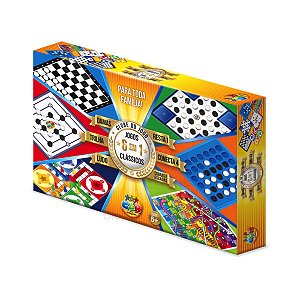 BRINQUEDO 6 JOGOS EM 1 - CLUBE DO JOGO GGB PLAST