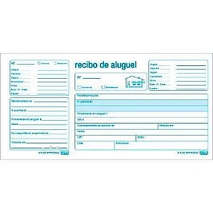 Recibo de Aluguel Com Canhoto 50 Folhas