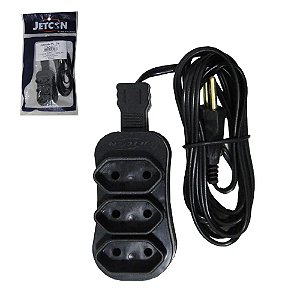 EXTENSAO 5,0 METROS 3 SAÍDAS JETCON EX5PL
