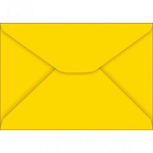 Envelope Carta Convite amarelo 114x162mm Tilibra – Envelope Colorido para Convites