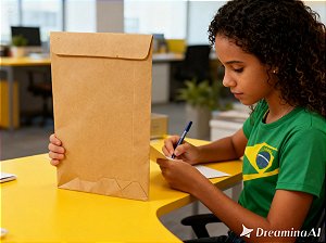 Envelope Saco Natural A4 Tilibra – Papel Kraft Resistente para Documentos