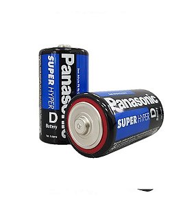Pilha Comum Tipo D Panasonic – Grande Alta Durabilidade