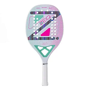 Raquete Beach Tennis Zeiq Advanced Julia Nogueira White Carbono 3k