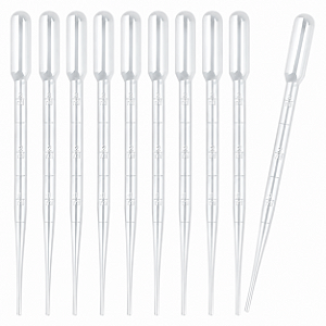 Pipetas Pasteur Plásticas Descartáveis - 3ml (100 unidades)