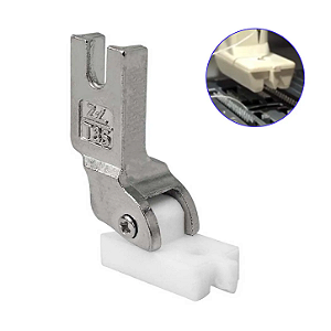Calcador de Zíper Invisível Teflon para Reta Industrial - S518N