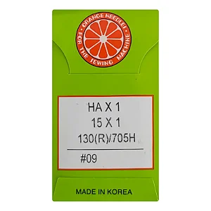 Agulha Bordadeira 1 Cabeça Janome / Brother - HAx1 - Pacote com 10 Agulhas - ORANGE