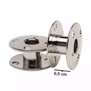 Bobina Baixa Metal para Máquina Doméstica - 5 Unidades