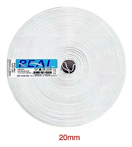 Elástico 20 mm Branco Real - Rolo com 25 Metros