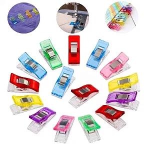Mini Prendedor Clips Prender Tecidos Costura Patchwork - 10 Unidades SORTIDAS