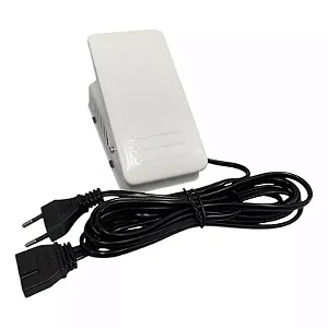 Pedal Acelerador Branco para Máquina de Costura Doméstica - Modelo Chinês