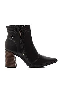 Bota Cano Curto Dakota D2395 Preto Salto Bloco Trabalhado