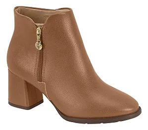 Bota Cano Curto Modare 7078.101 Caramelo Salto Bloco