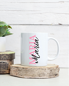 Caneca Personalizada com Nome Duplo