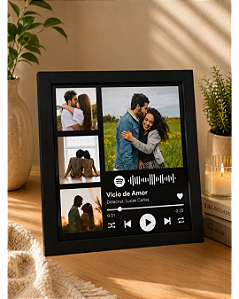 Quadro Spotify Com Fotos