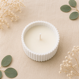 Vela Aromática em Pote de Gesso
