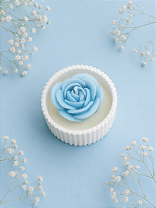 Vela em Pote de Gesso e Molde Decorativo
