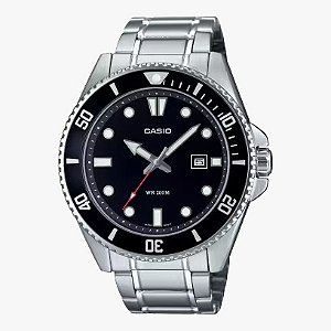 Relógio Casio Duro 44mm MDV-107D-1A1V Preto