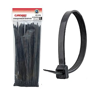 Abraçadeira de Naylon 7,2 x 250mm reforçada c/50un Gadan