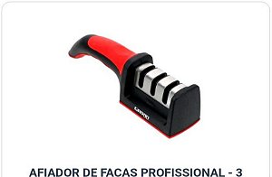 Afiador de facas profissional - 3 estágios - Gadan