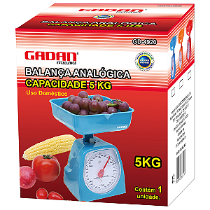 Balança analógica 5kg - Gadan