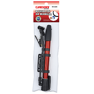 Bomba de ar com suporte para bike - Gadan